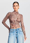Sana Top by SEROYA in Tan Ocelot, product image 1