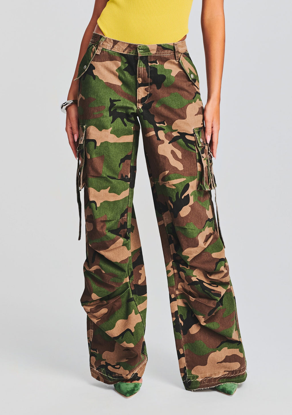 Jane Cargo Pant by SEROYA in Washed Camo, product image 1