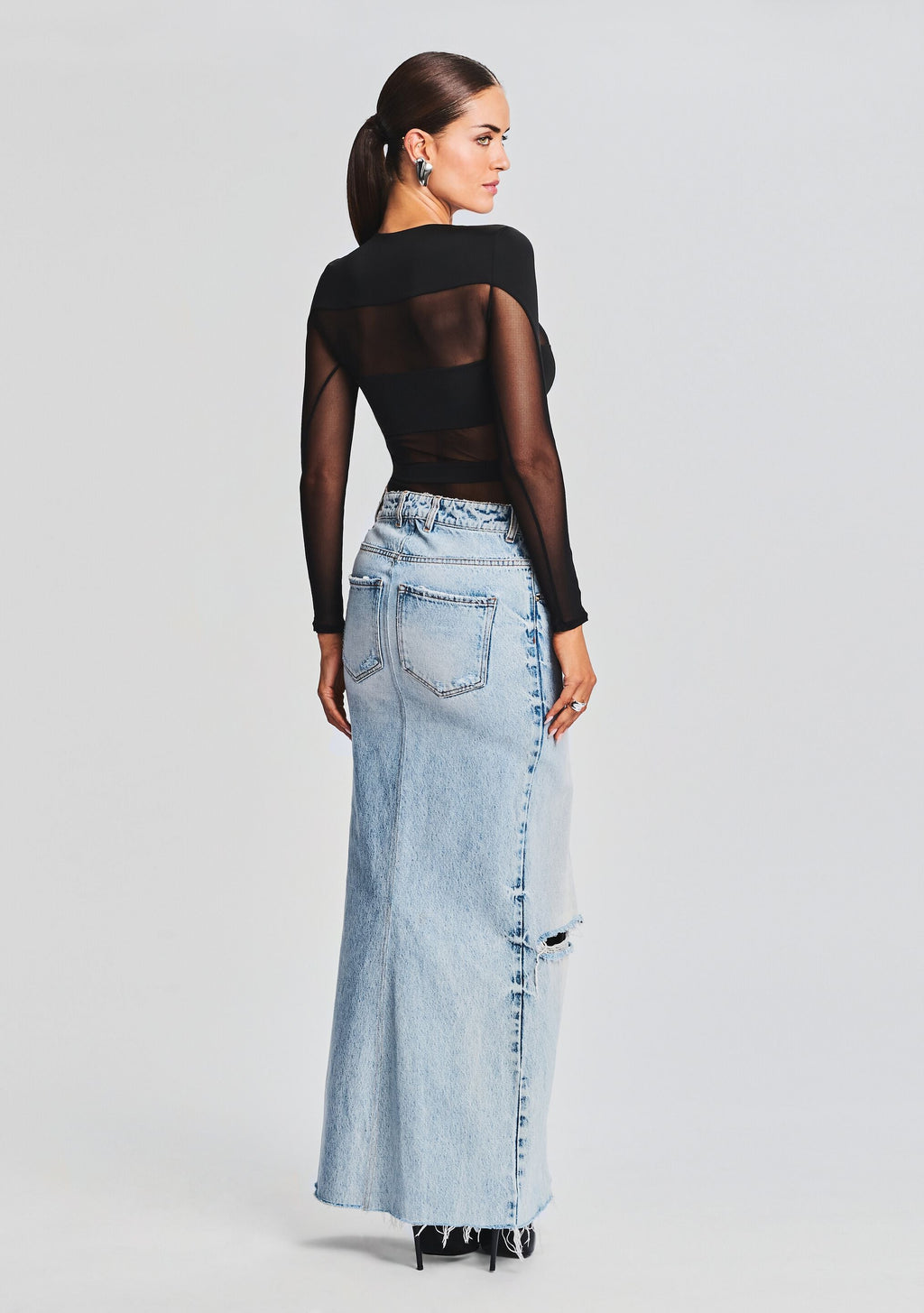 Ciar Bodysuit by SEROYA in Black, product image 4