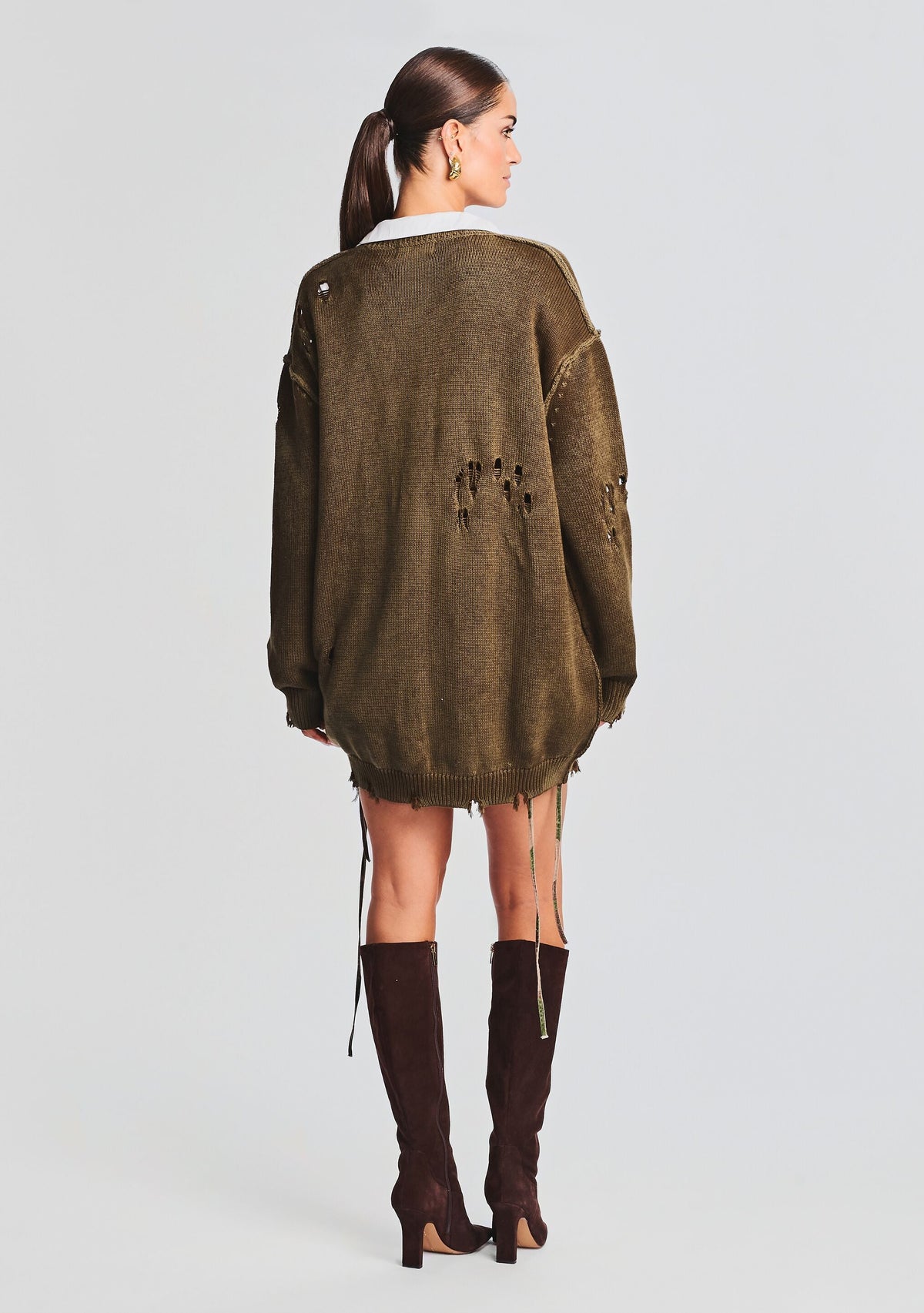 Ari Cardigan by SEROYA in Fort Greene W/ Dye, product image 4