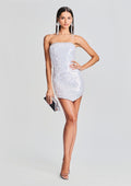 Kelly Dress by retrofête in White/Silver, product image 1