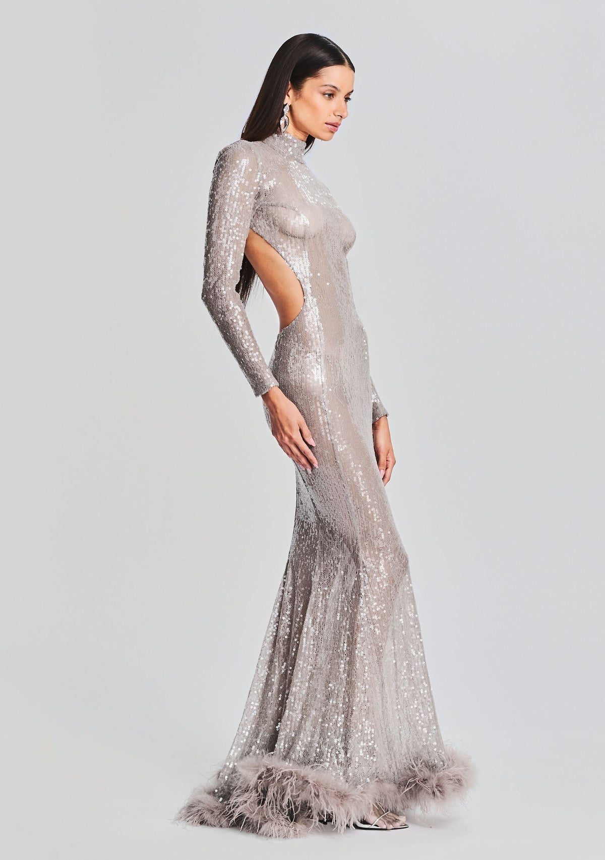 Lenora Sequin Embellished Dress by retrofête in Satellite, product image 4