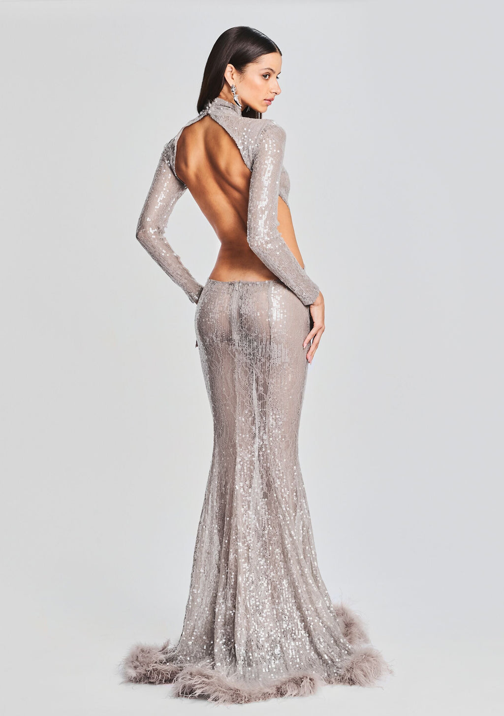 Lenora Sequin Embellished Dress by retrofête in Satellite, product image 5
