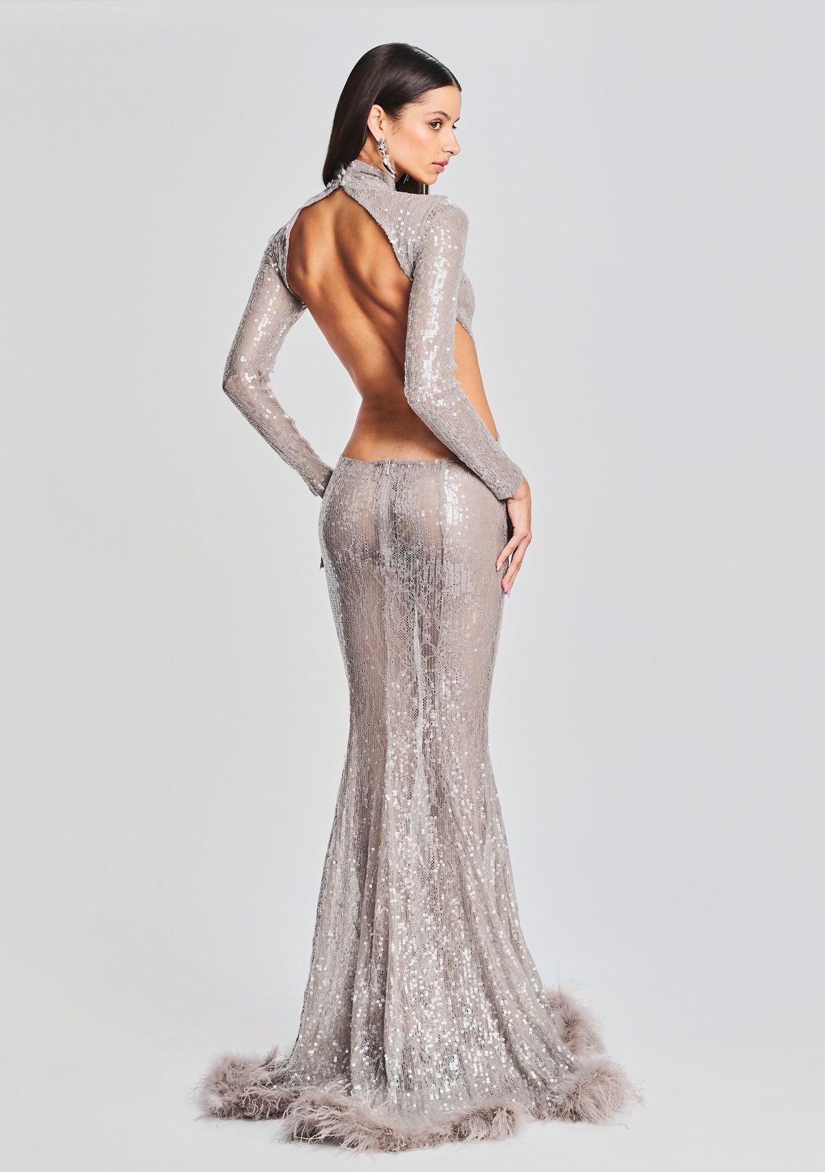 Lenora Sequin Embellished Dress by retrofête in Satellite, product image 5
