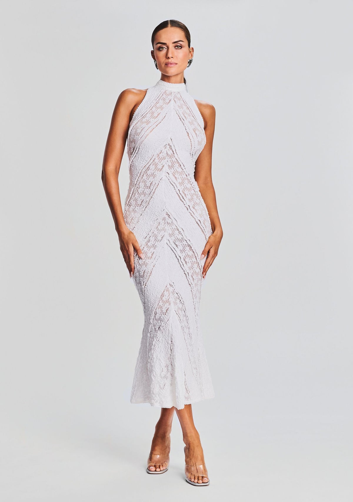 Kivah Long Dress by Charo Ruiz in White Sa Punta, product image 5