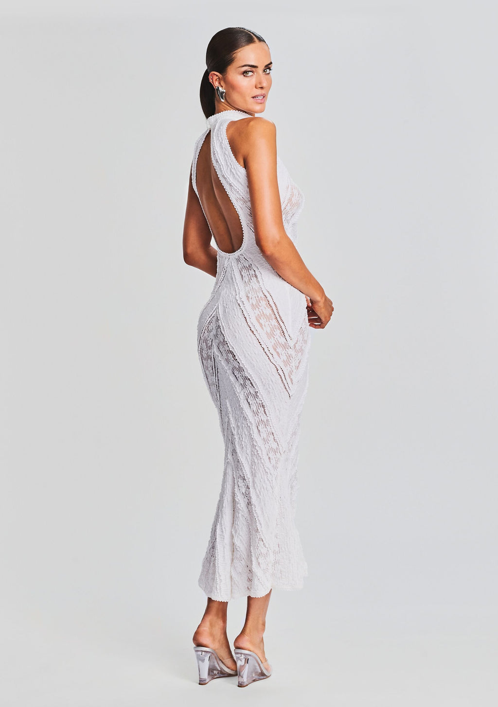 Kivah Long Dress by Charo Ruiz in White Sa Punta, product image 4