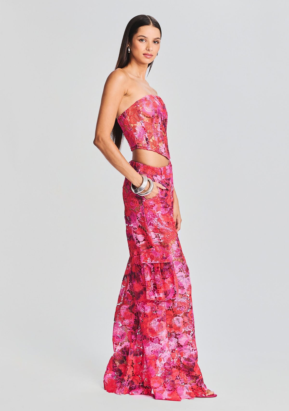 Mabel Cargo Pant by Rococo Sand in Pink, product image 3