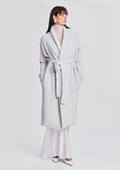Reed Boucle Cardigan by SEROYA in Silver, product image 1