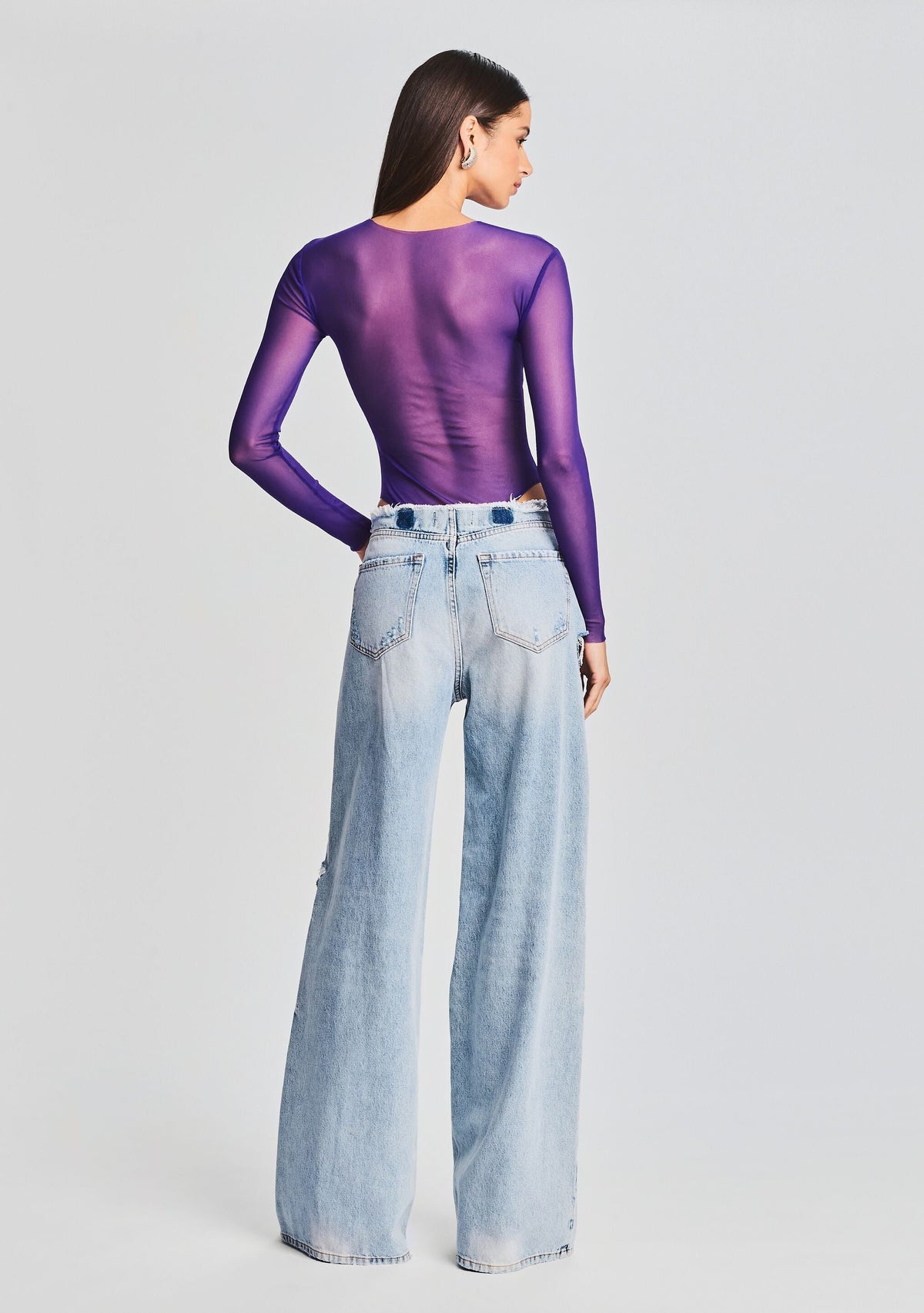 Rizzo Bodysuit by SEROYA in Violet Indigo, product image 4