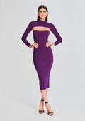 Rosalina Rib Knit Set by SEROYA in Royal Purple, product image 1