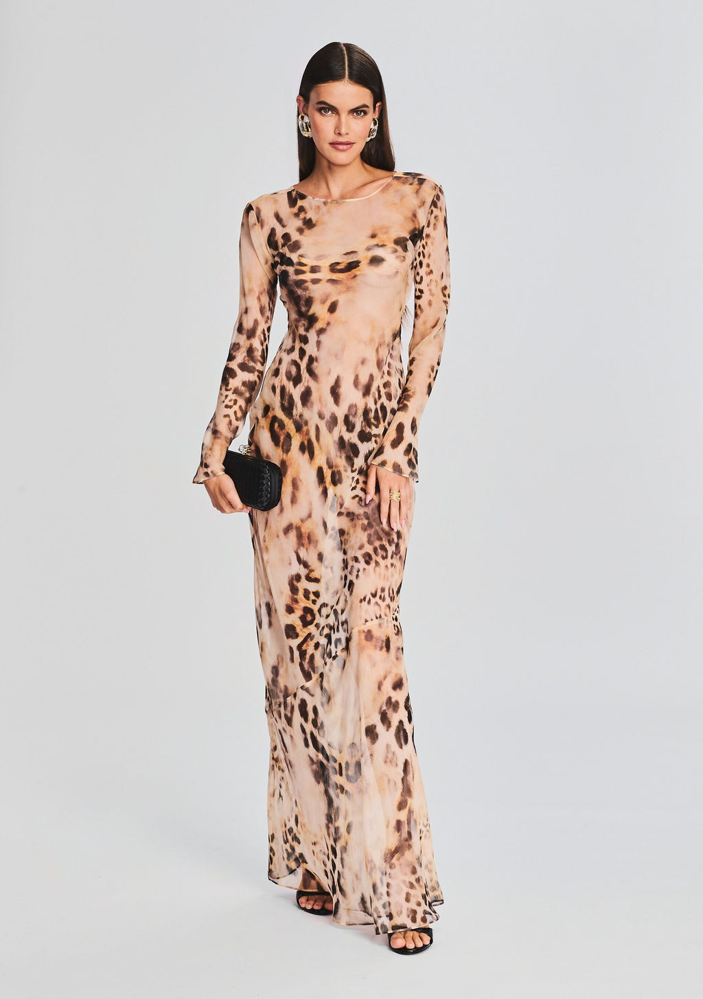 Vienna Silk Dress by retrofête in Vintage Cheetah, product image 1
