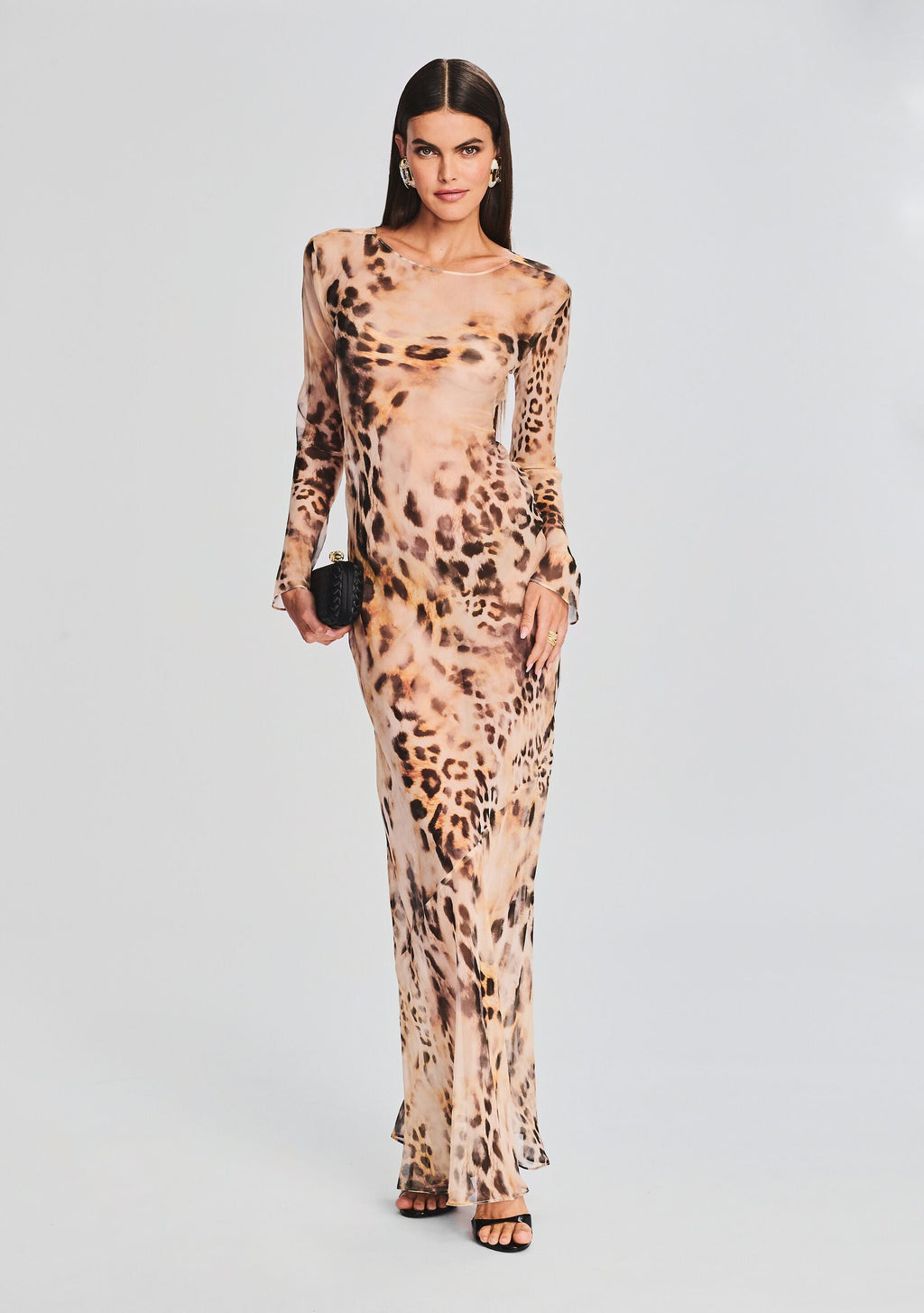 Vienna Silk Dress by retrofête in Vintage Cheetah, product image 5