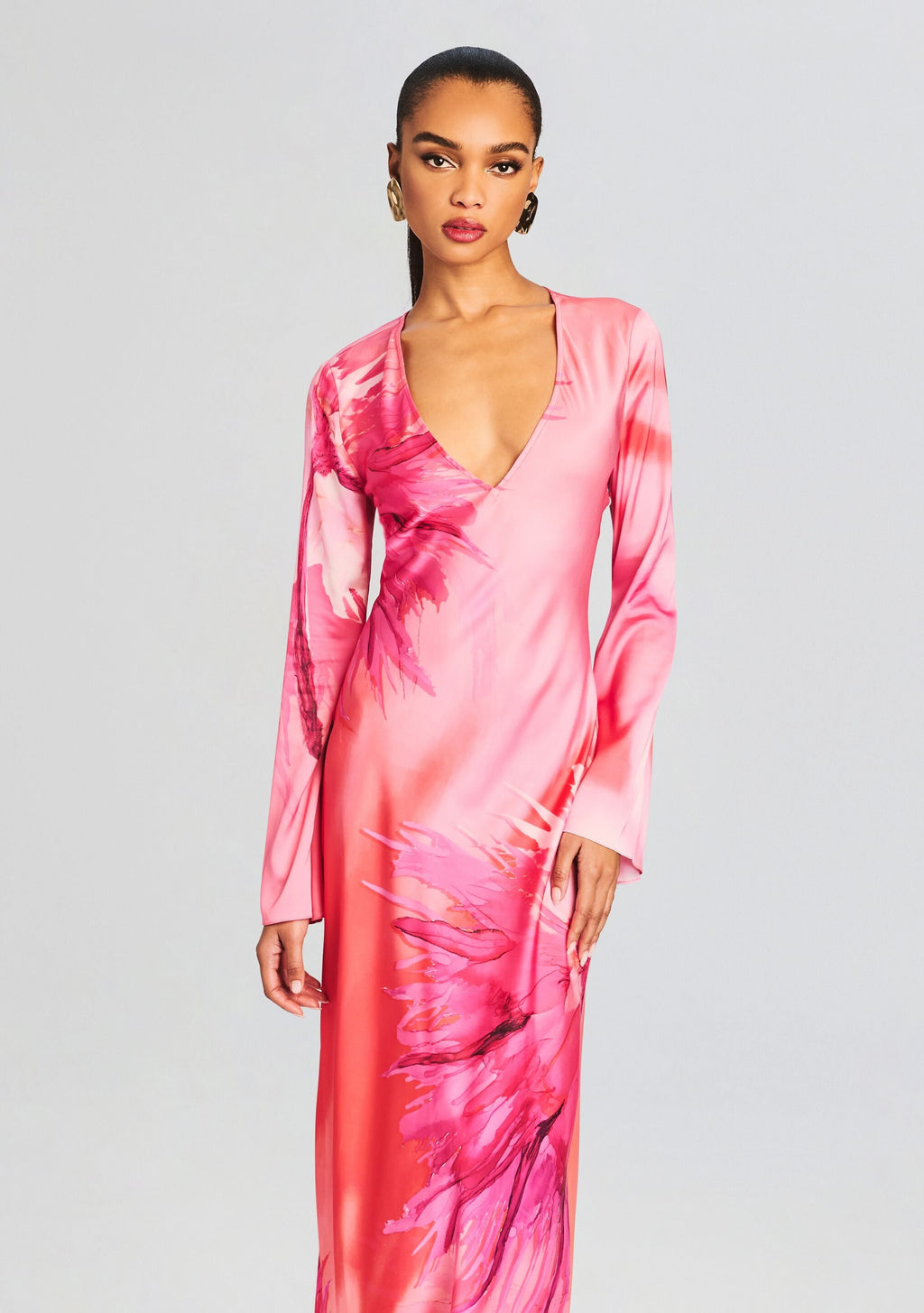Abira Long Dress by Hemant & Nandita in Pink, product image 2