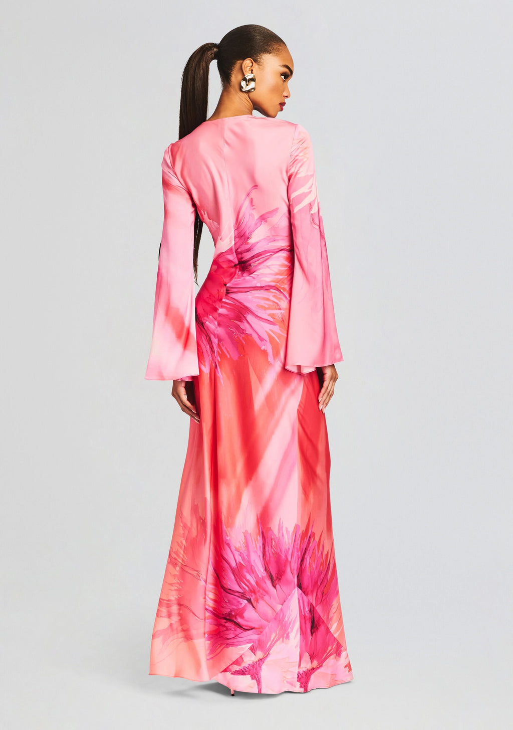 Abira Long Dress by Hemant & Nandita in Pink, product image 4