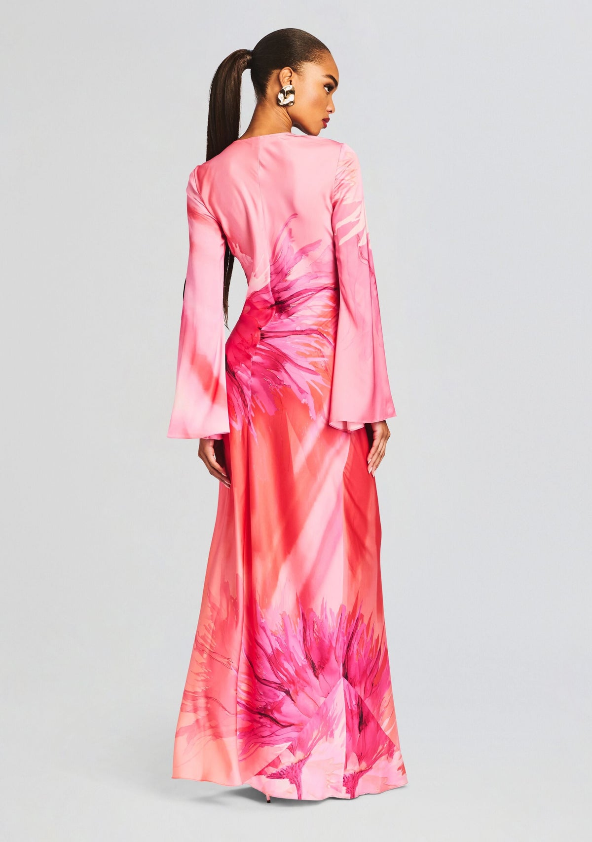 Abira Long Dress by Hemant & Nandita in Pink, product image 4