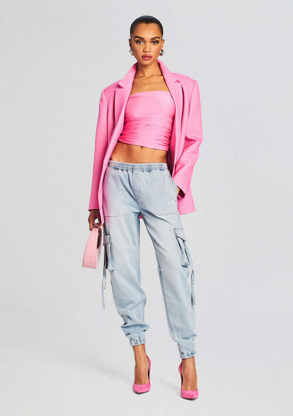 Amber Cargo Jogger by SEROYA in Coastline Terry, product image 2