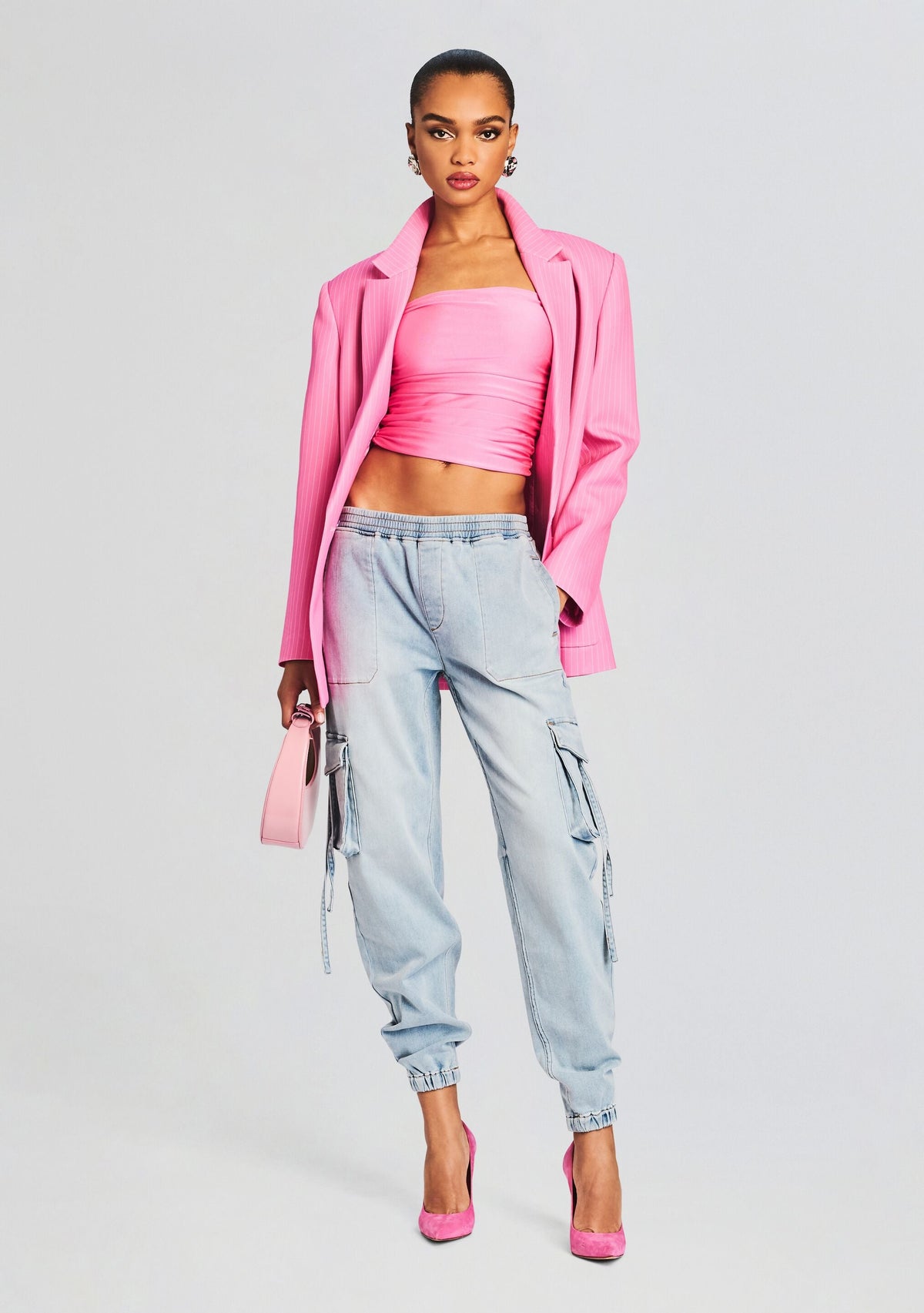 Amber Cargo Jogger by SEROYA in Coastline Terry, product image 2