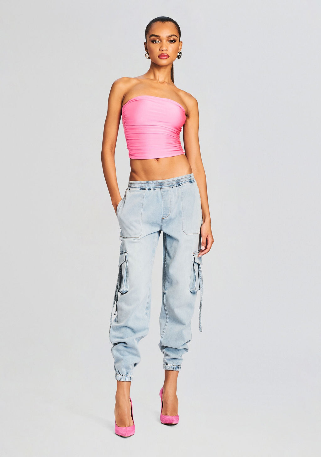 Amber Cargo Jogger by SEROYA in Coastline Terry, product image 5