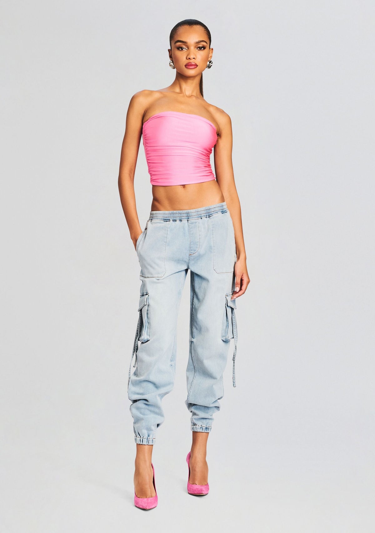 Amber Cargo Jogger by SEROYA in Coastline Terry, product image 5