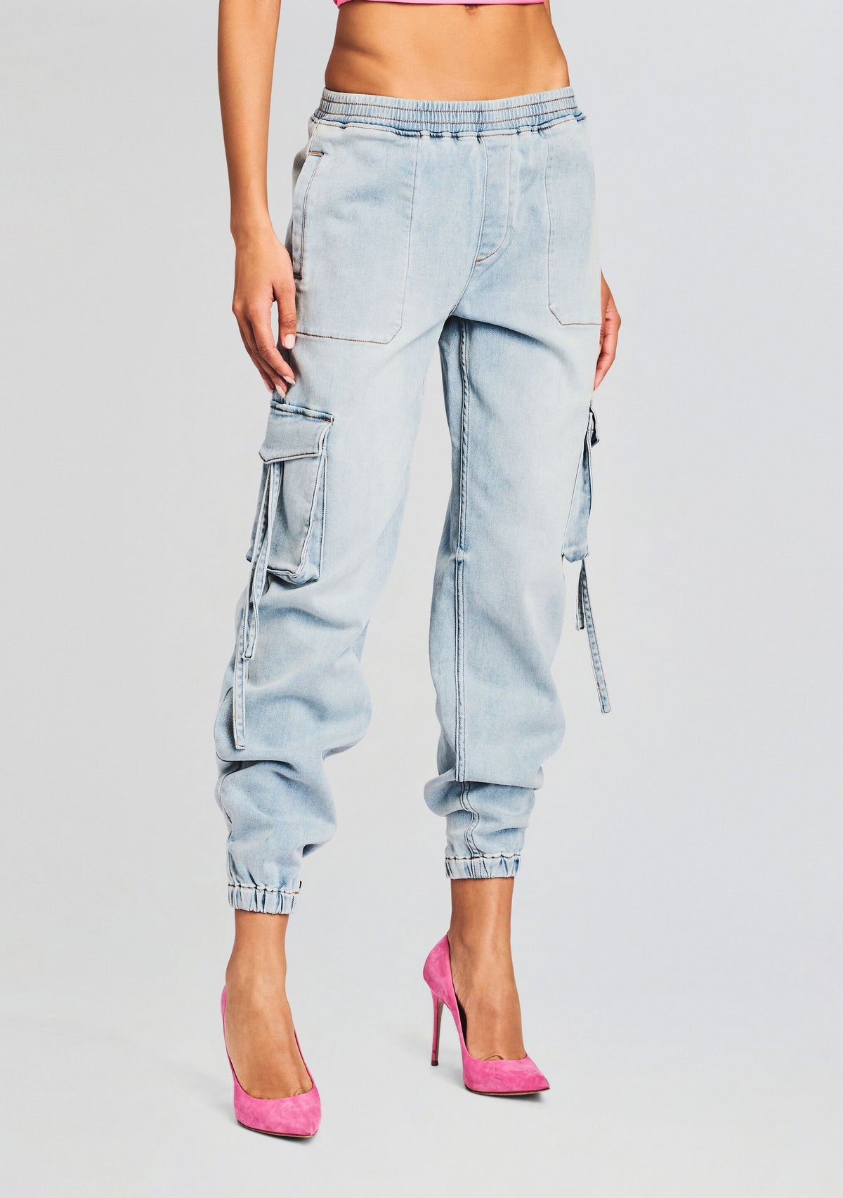 Amber Cargo Jogger by SEROYA in Coastline Terry, product image 1