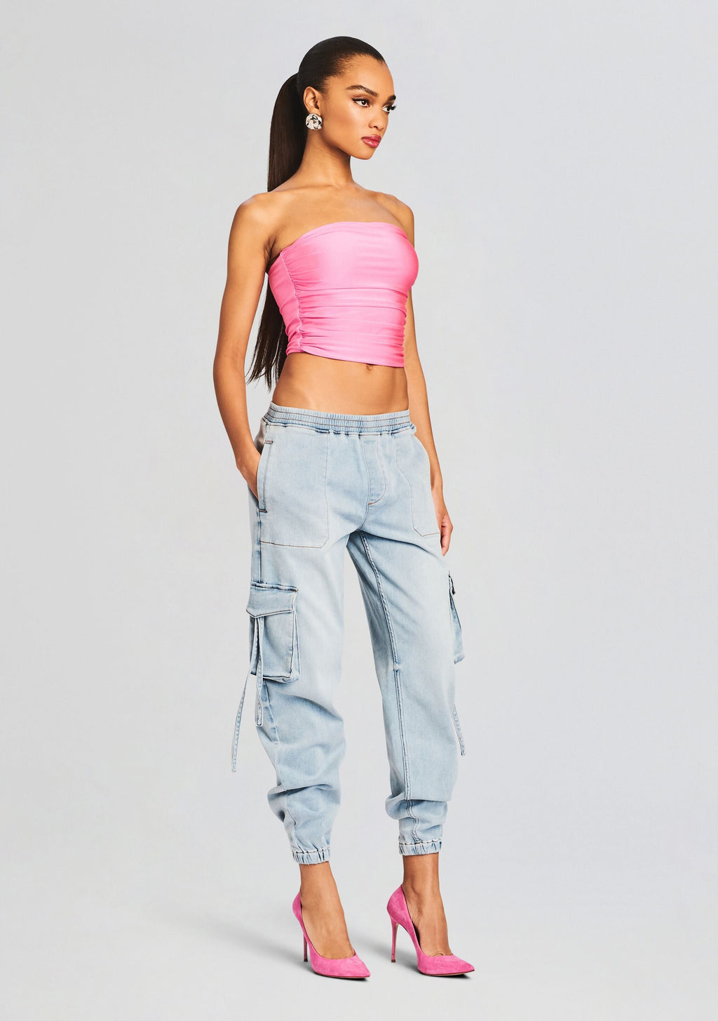Amber Cargo Jogger by SEROYA in Coastline Terry, product image 3