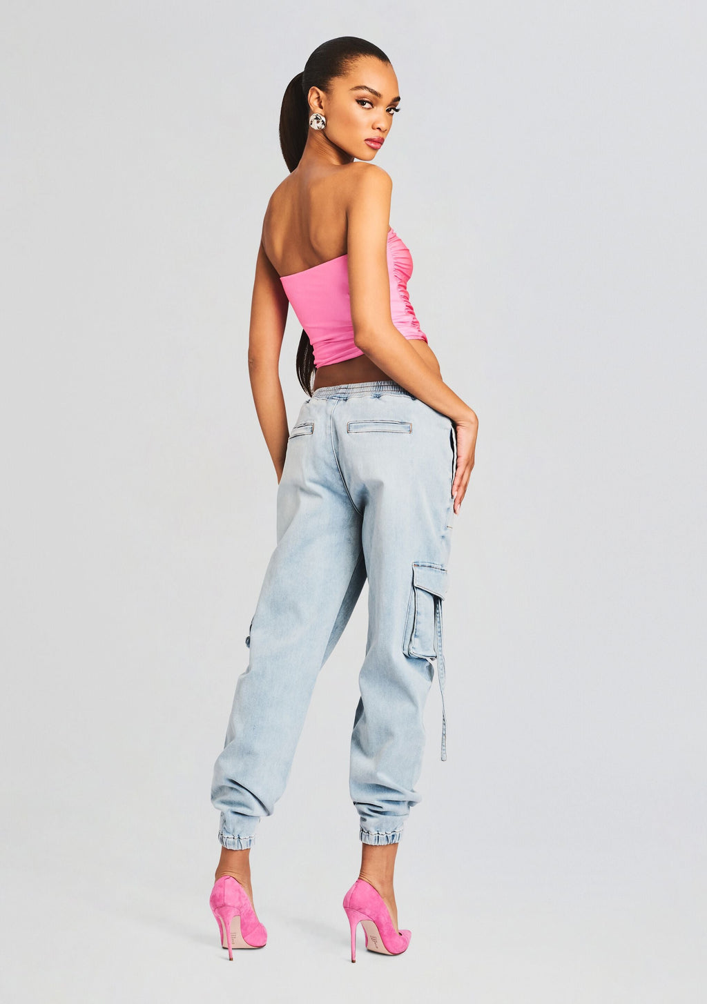 Amber Cargo Jogger by SEROYA in Coastline Terry, product image 4