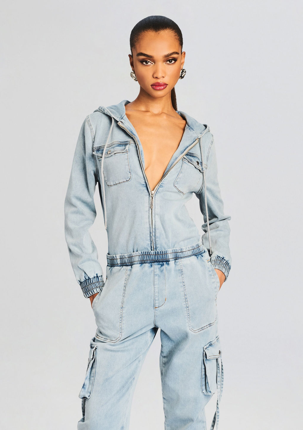 Annina Jumpsuit by SEROYA in Coastline Terry, product image 2