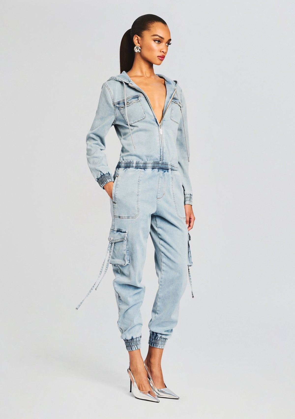 Annina Jumpsuit by SEROYA in Coastline Terry, product image 3