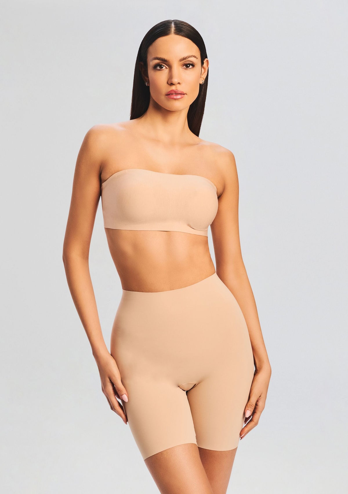 Butter Soft-Support Strapless Bandeau by Commando in Beige, product image 1