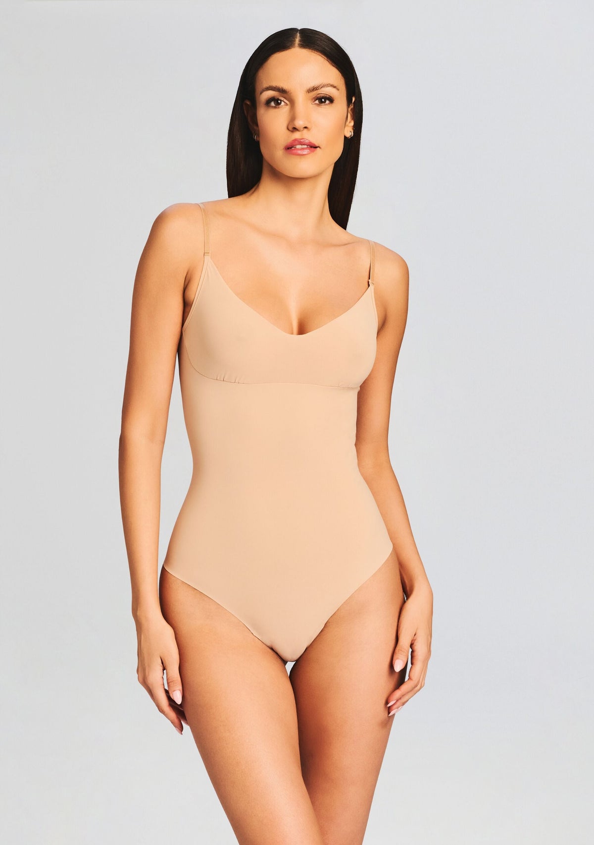 Classic Control Bodysuit by Commando in Beige, product image 1