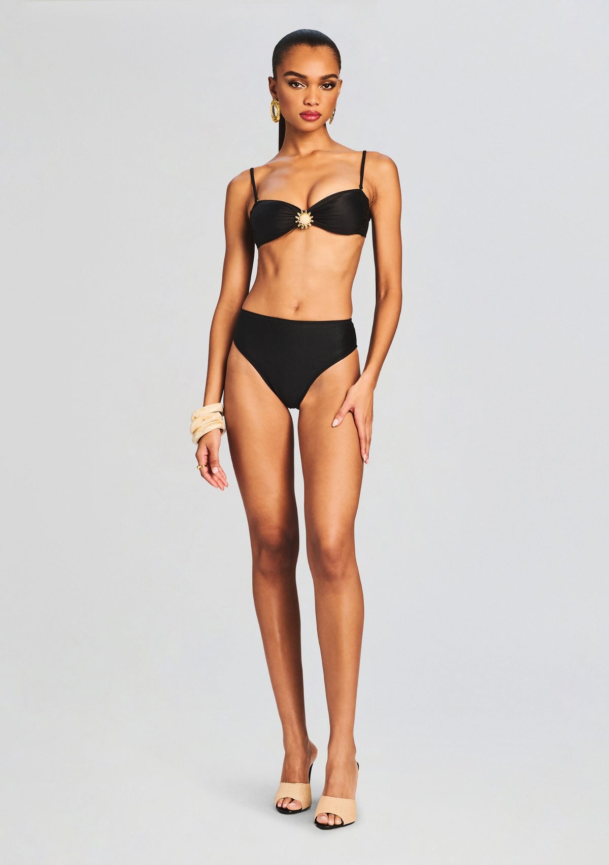 Lucia Bikini Top by Shani Shemer in Black, product image 5