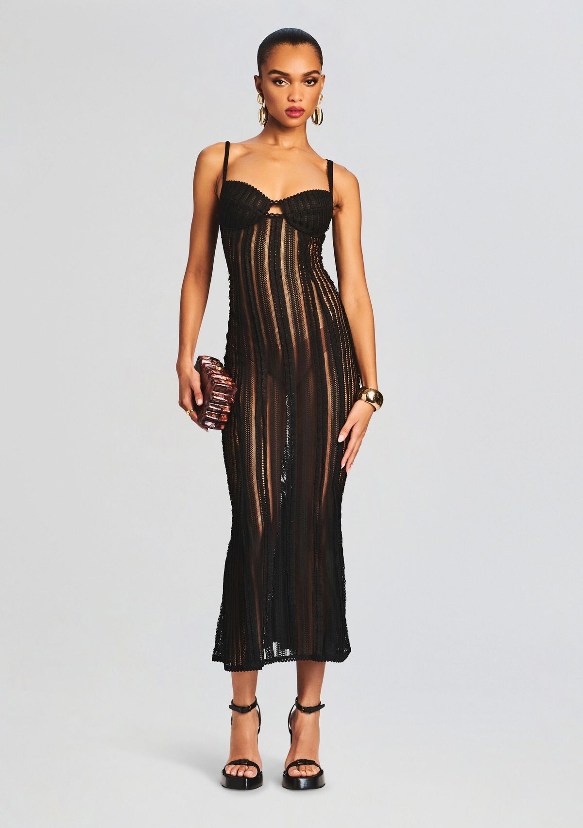 Yayay Long Dress by Charo Ruiz in Black Sham, product image 5