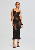 Yayay Long Dress by Charo Ruiz in Black Sham, product image 1