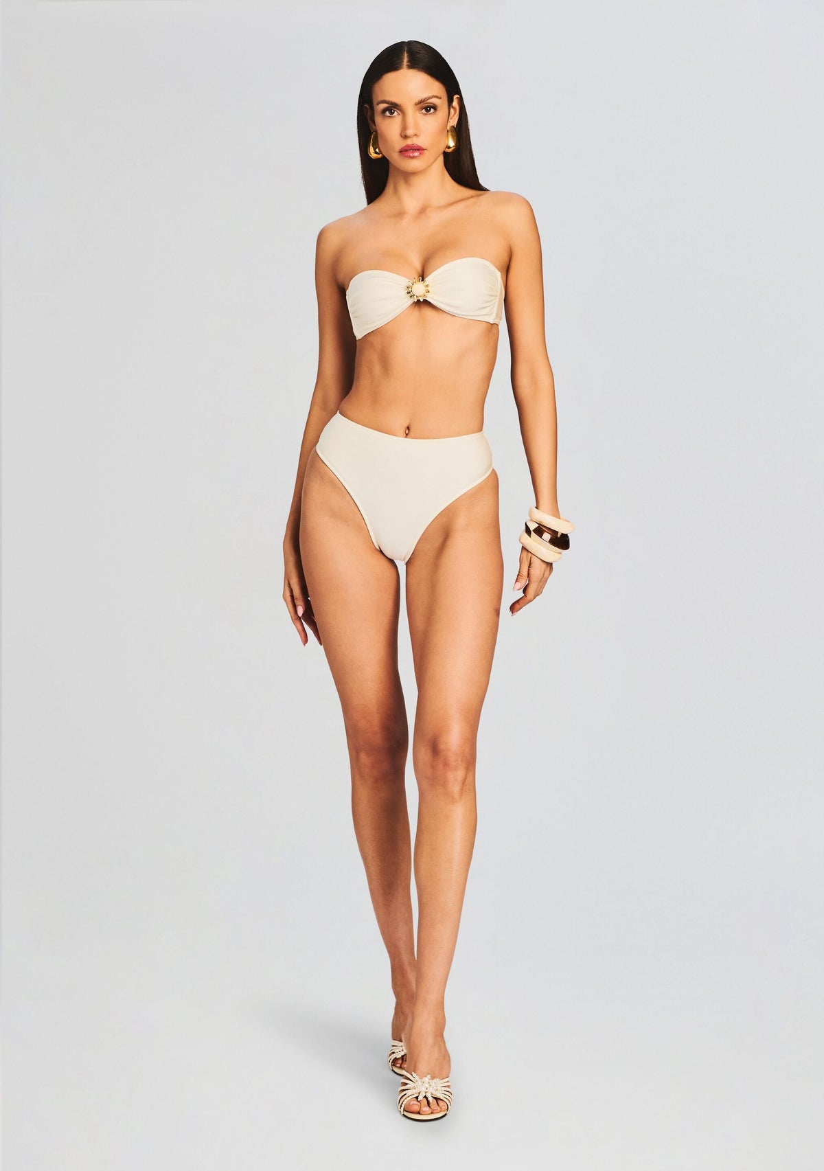 Lucia Bikini Top by Shani Shemer in Cream, product image 5