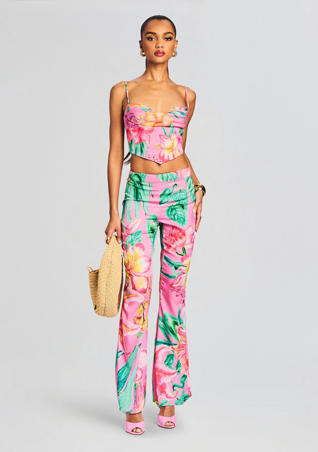 Megan Pant by Rococo Sand in Pink Floral, product image 2