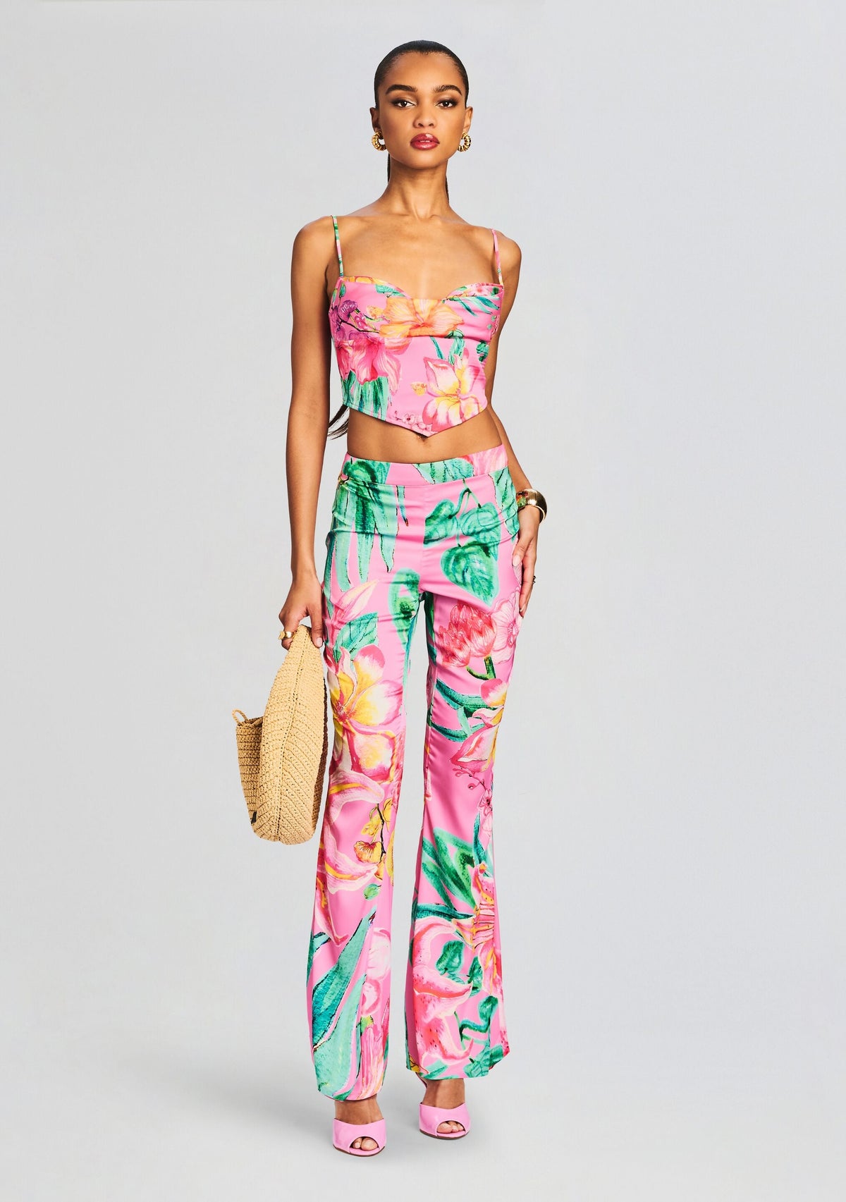 Megan Pant by Rococo Sand in Pink Floral, product image 2