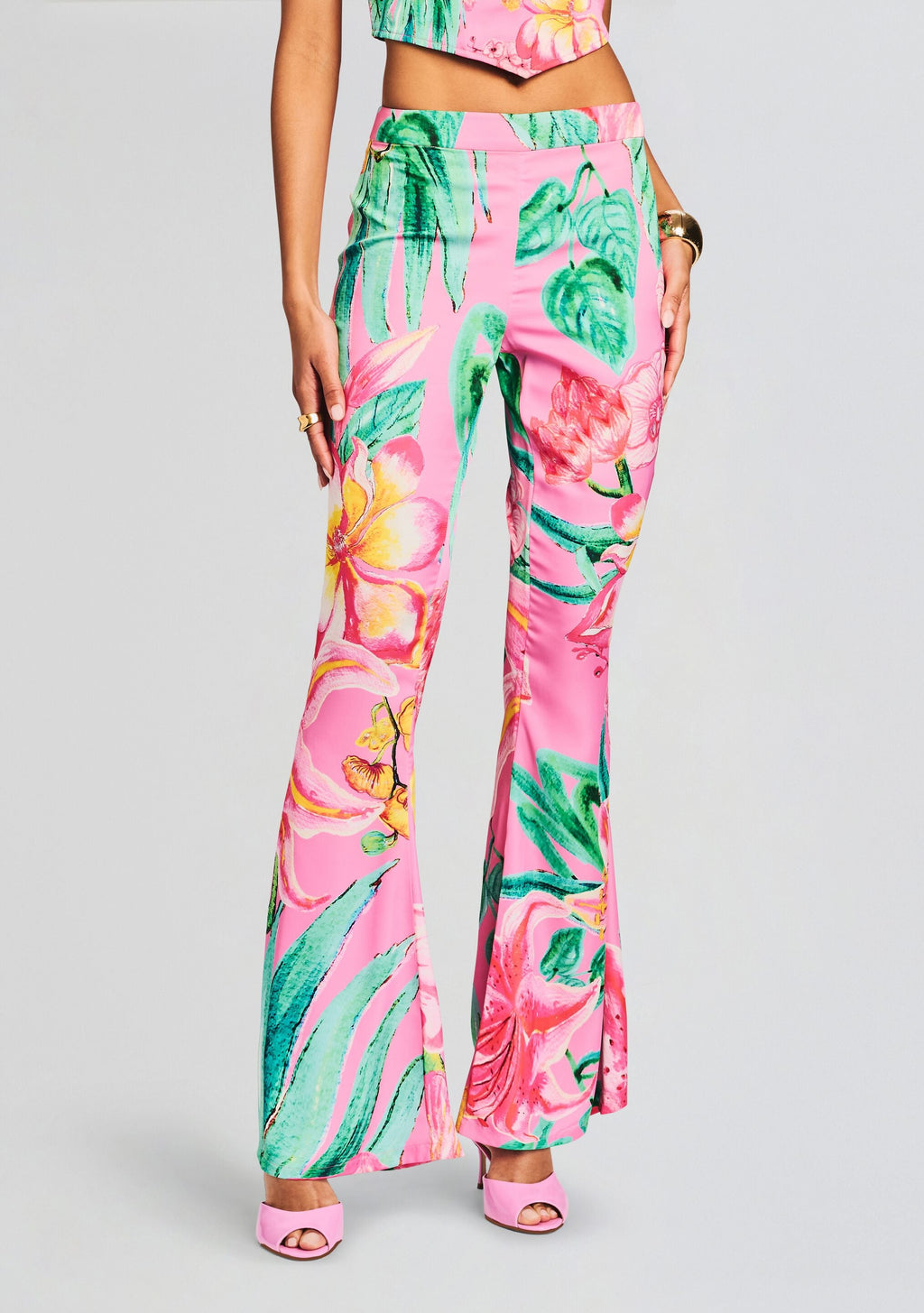 Megan Pant by Rococo Sand in Pink Floral, product image 1