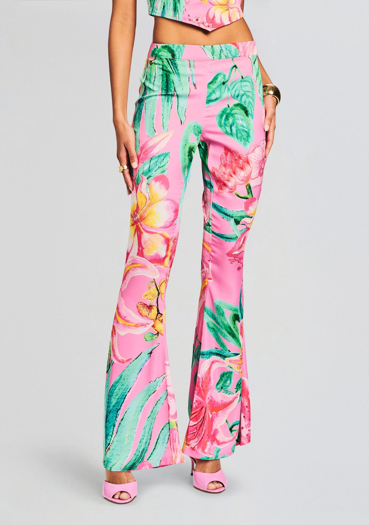 Megan Pant by Rococo Sand in Pink Floral, product image 1