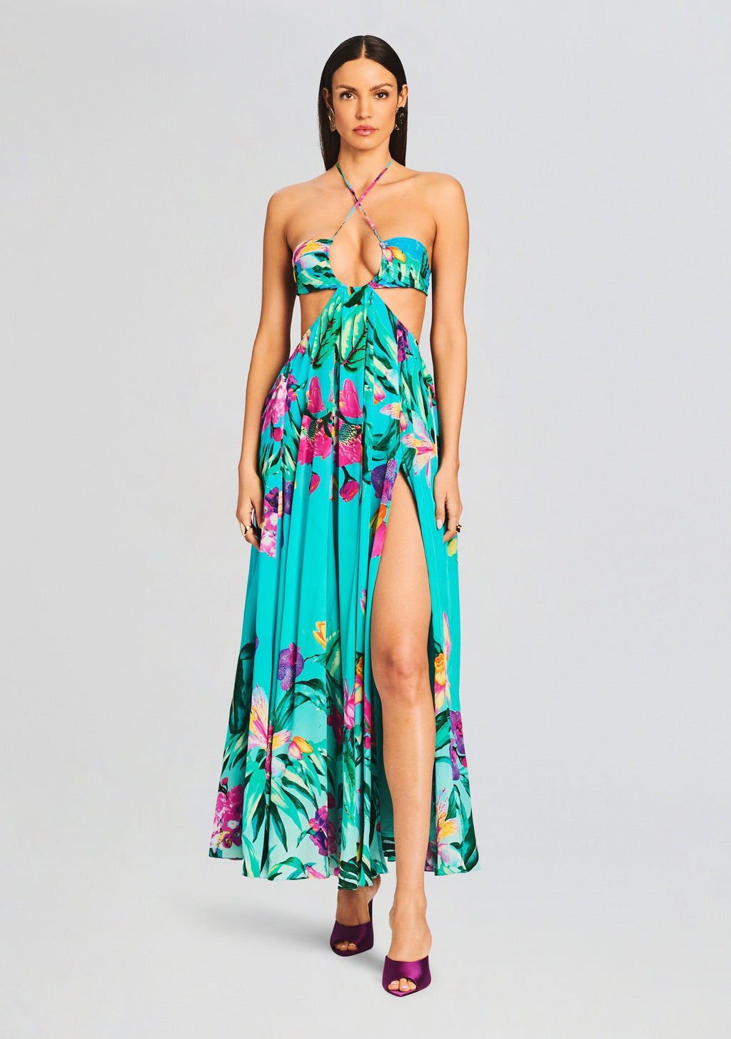 Ocean Maxi Dress by Rococo Sand in Turquoise, product image 1