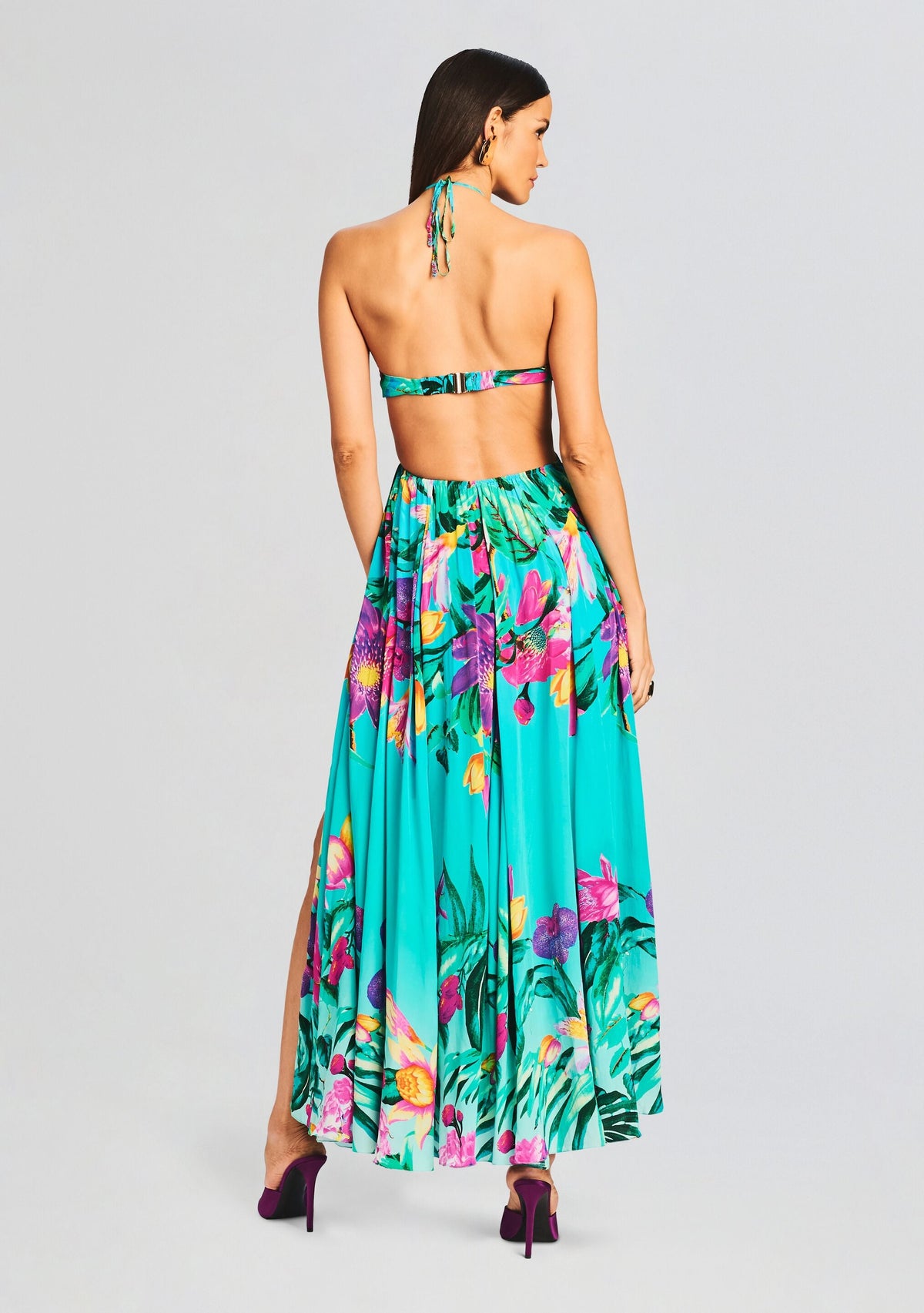 Ocean Maxi Dress by Rococo Sand in Turquoise, product image 4