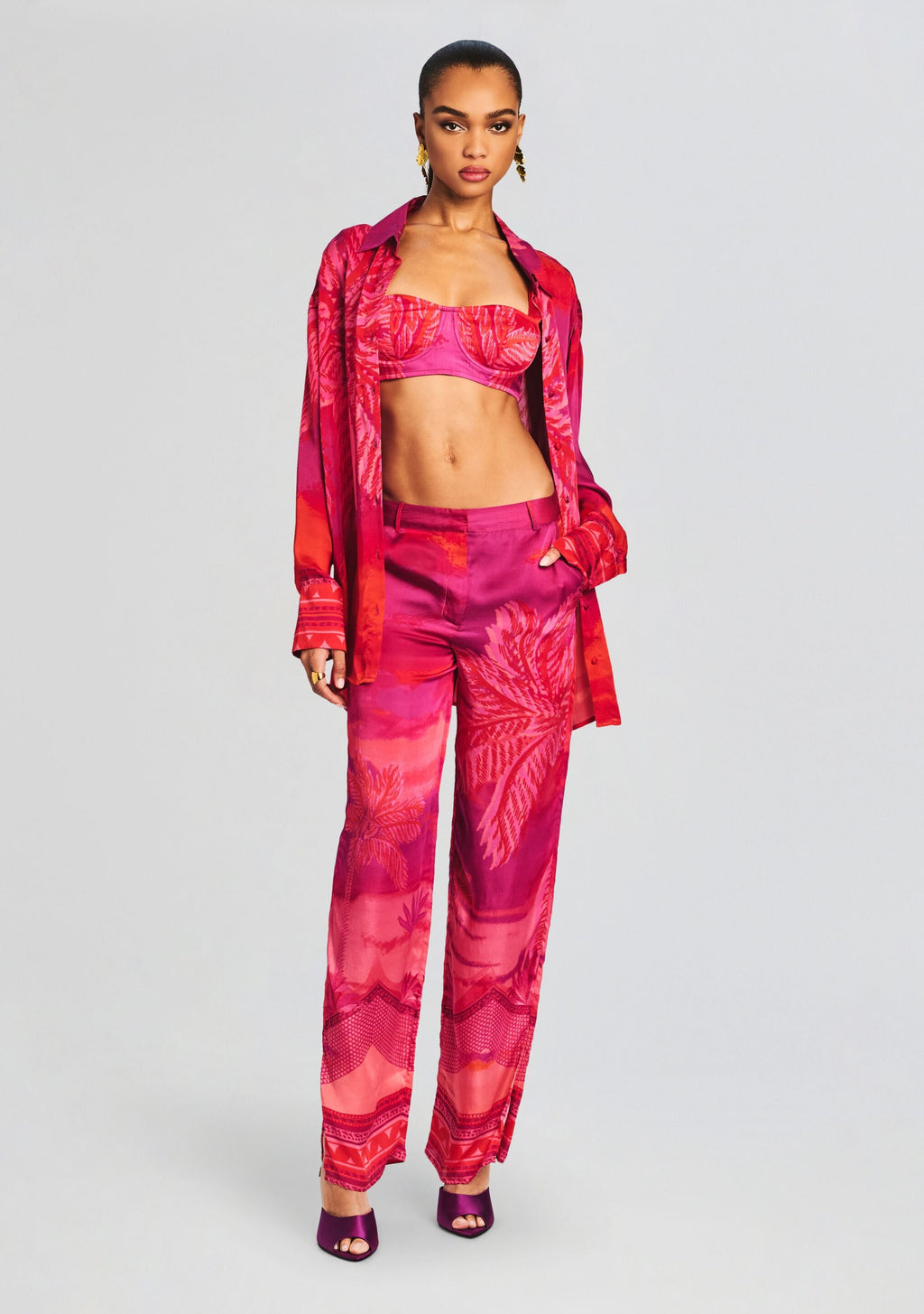 Soma Pant by Hemant & Nandita in Multicolor, product image 2