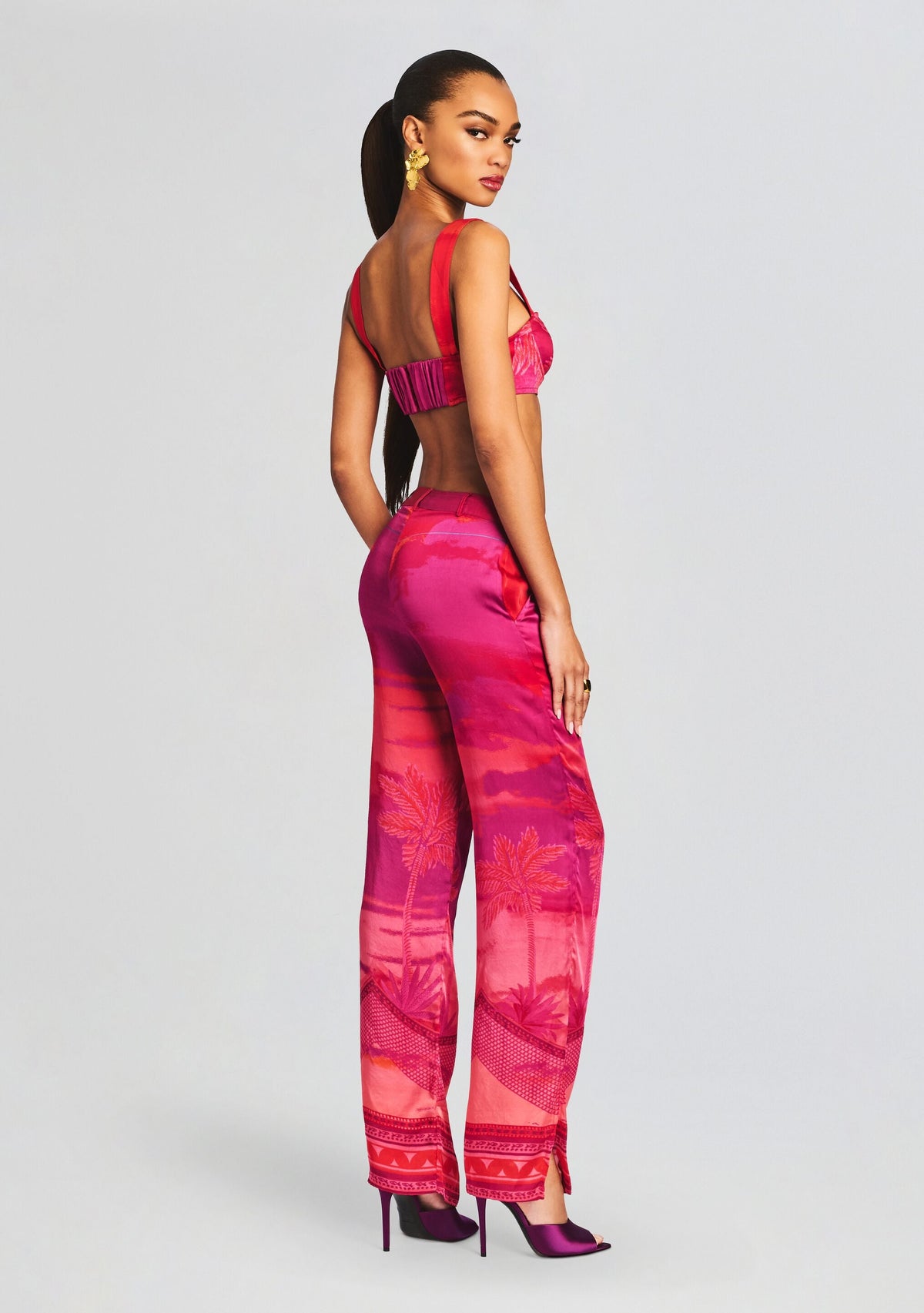 Soma Pant by Hemant & Nandita in Multicolor, product image 4