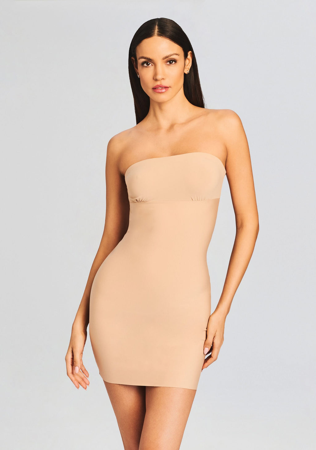 Two-Faced Tech Control Strapless Slip by Commando in Beige, product image 2