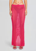 Aria Knitted Skirt by Bananhot in Hot Pink, product image 1