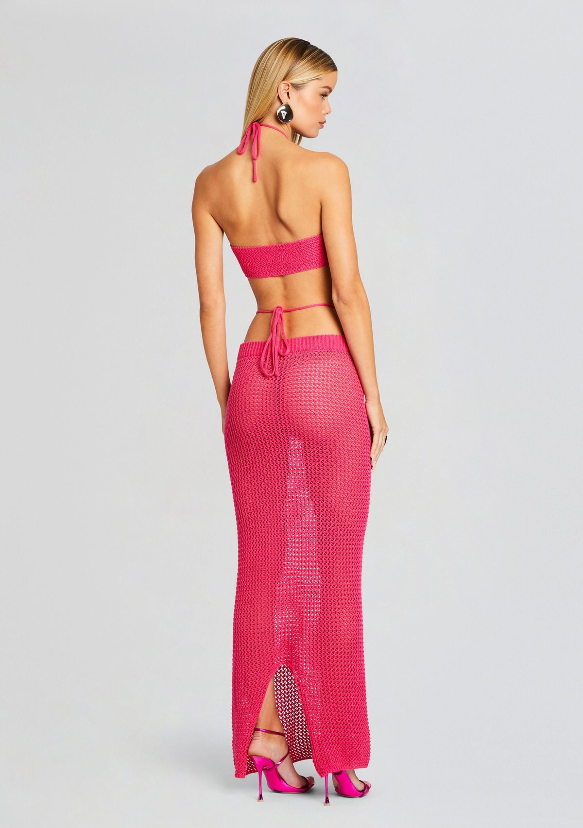 Aria Knitted Top by Bananhot in Hot Pink, product image 4
