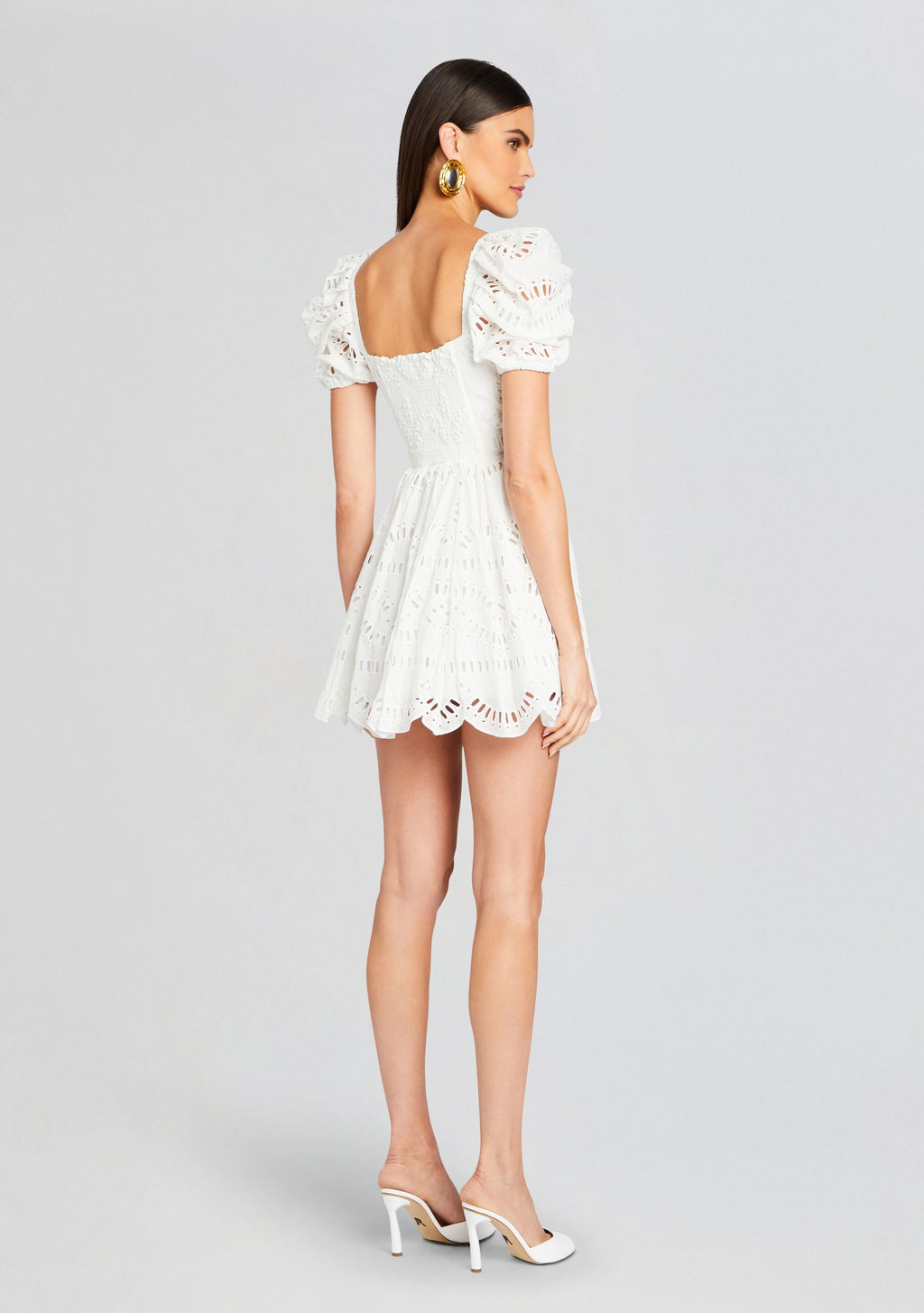Ayiak Short Dress by Charo Ruiz in White Samoa, product image 4