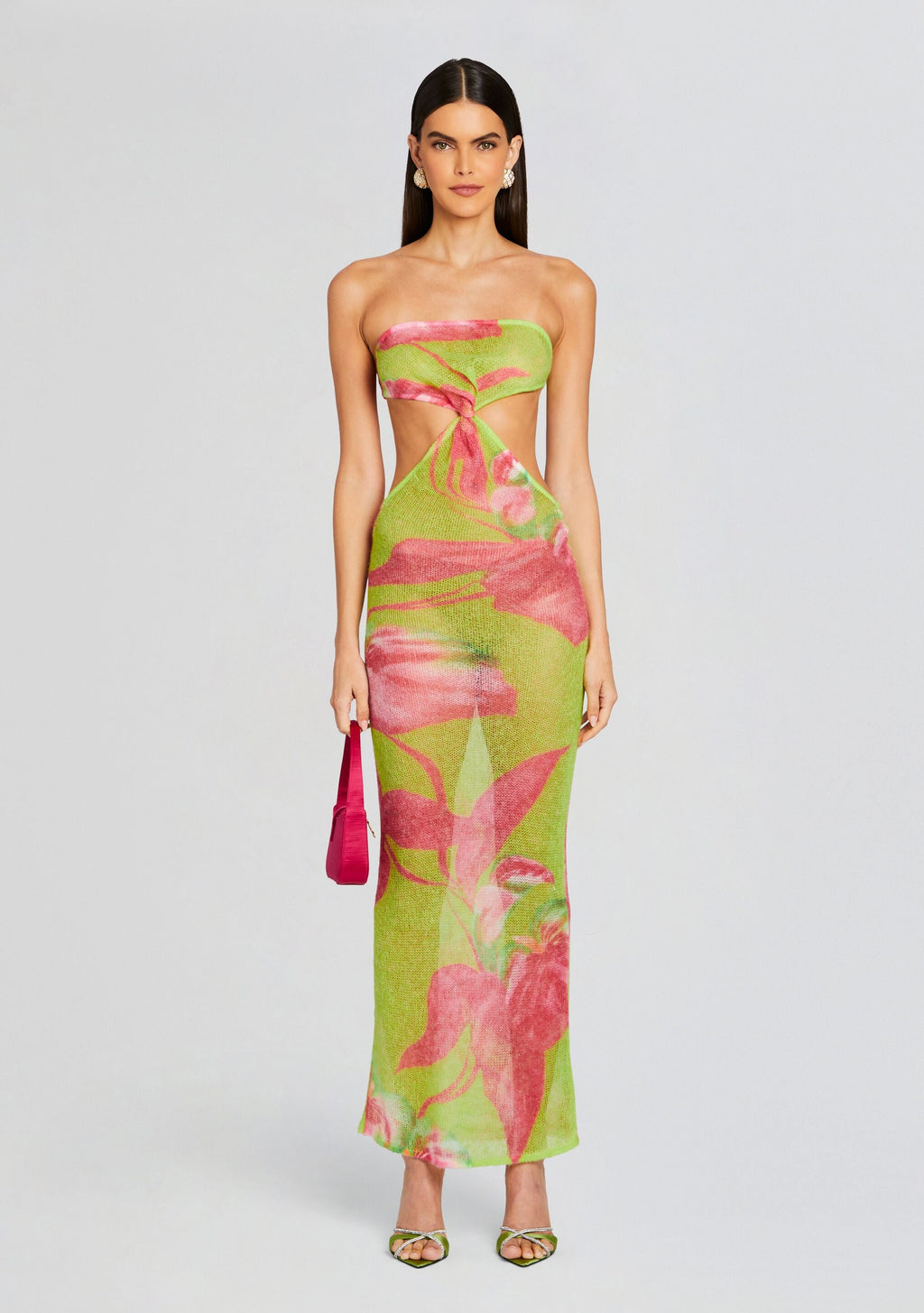 Fontelina Knit Dress by retrofête in Lime Anthurium, product image 1