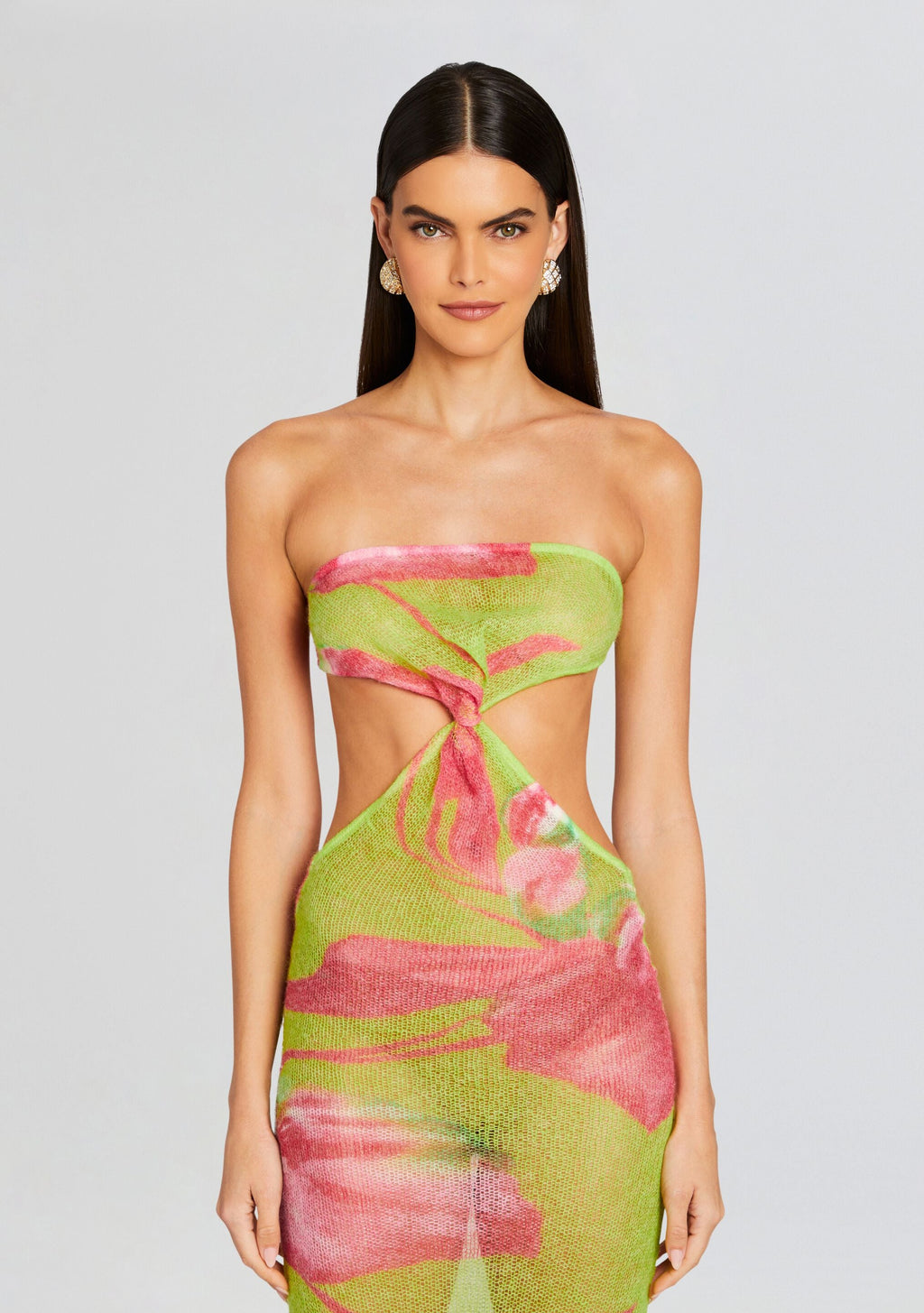 Fontelina Knit Dress by retrofête in Lime Anthurium, product image 5