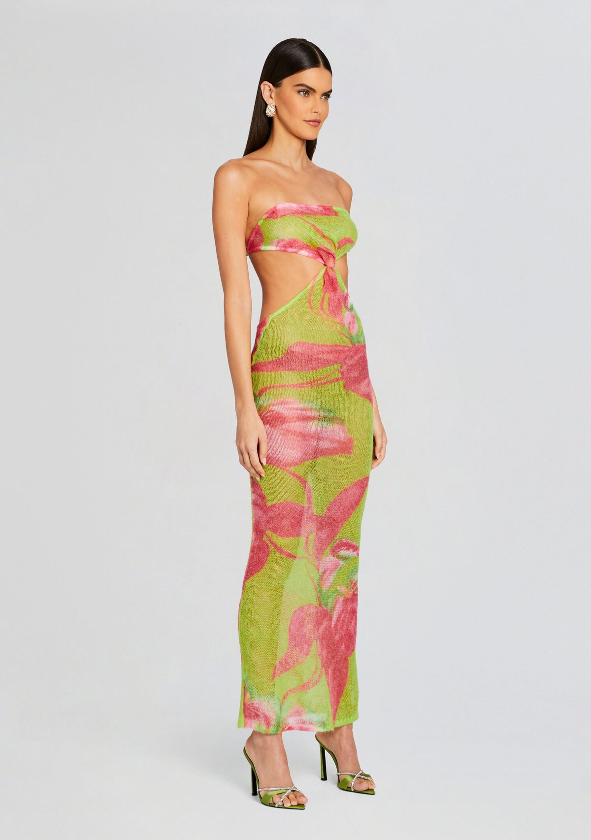 Fontelina Knit Dress by retrofête in Lime Anthurium, product image 3