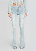 Ferris Zipper Jean by SEROYA in Skylight, product image 1